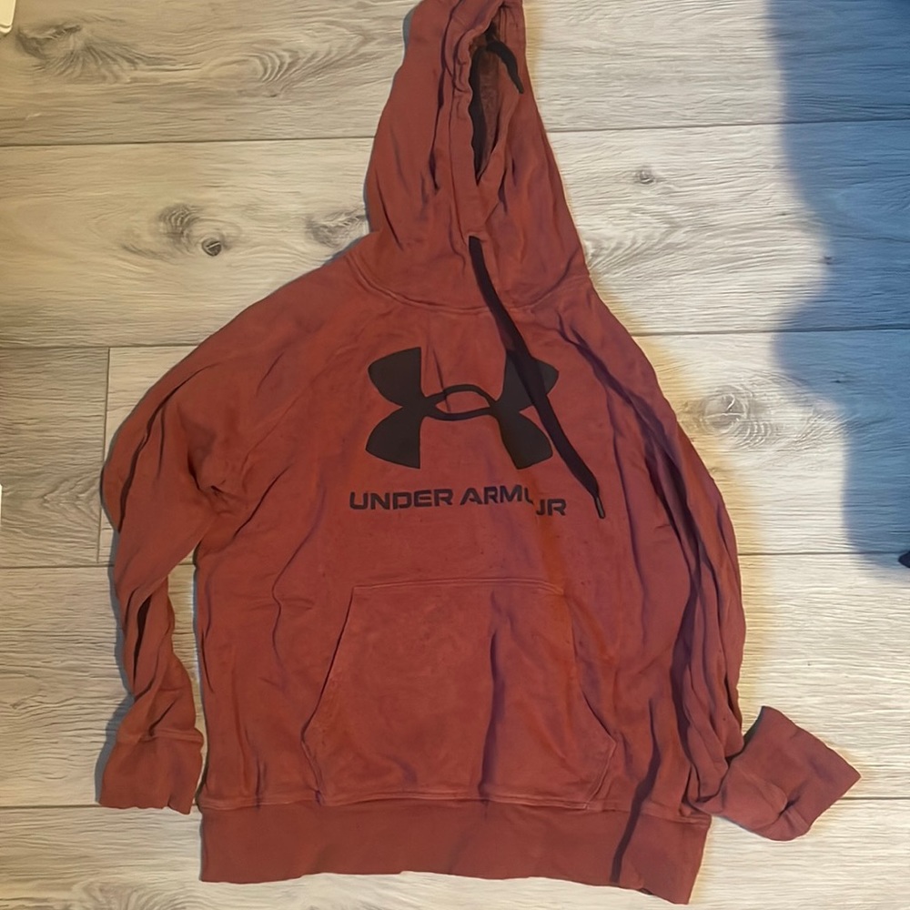 Under armor. Red. Sweatshirt. Large.